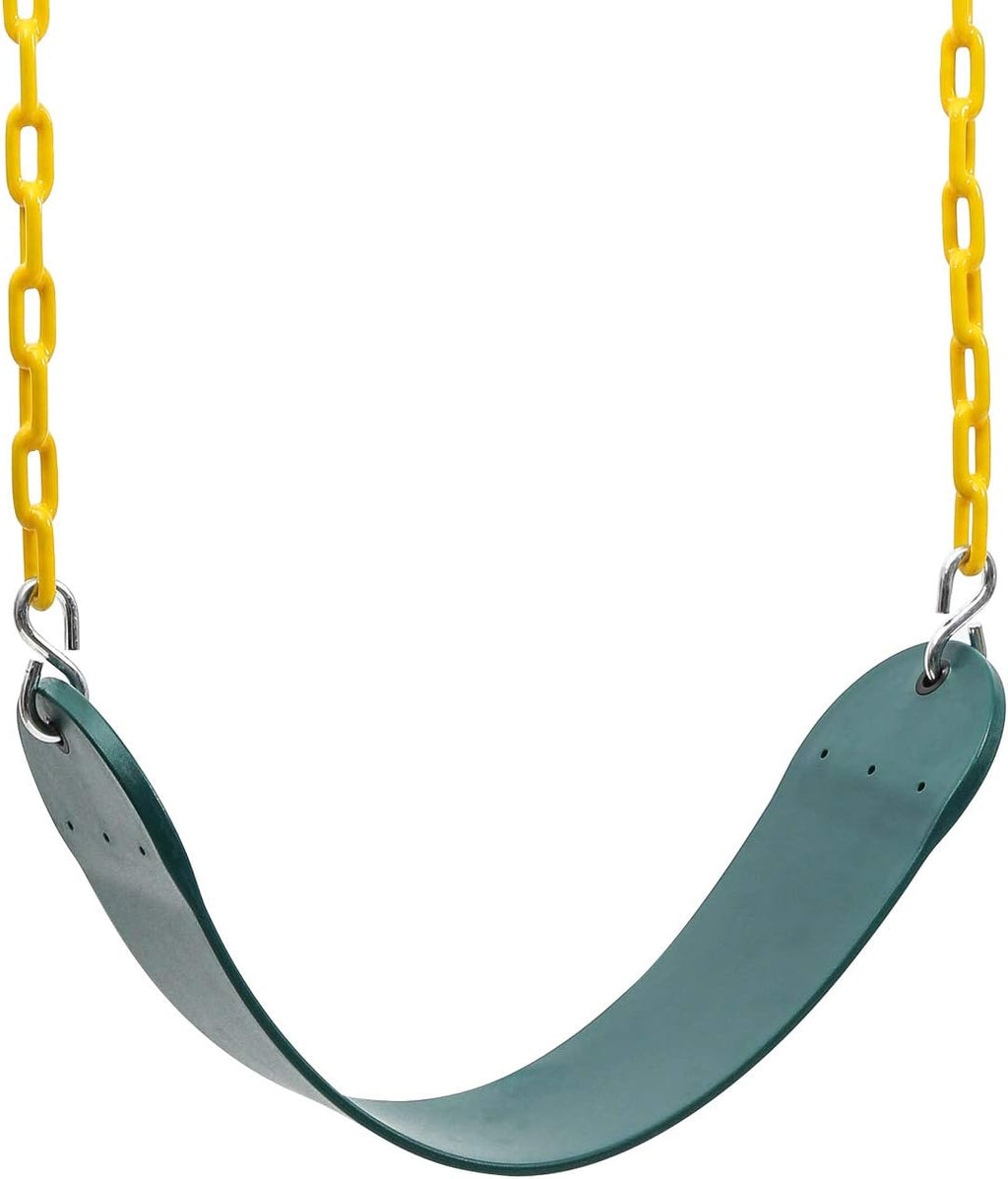 Sunnyglade Heavy-Duty Swing Seats - 2PCS with 66" Chain & Snap Hooks | Supports 250lbs (Green)