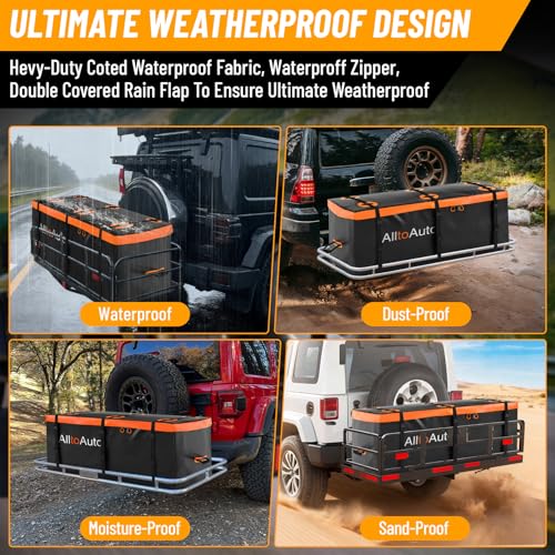 50 CuFt Waterproof Soft Shell Cargo Carrier Bag for Hitch Carrier - Jumbo Storage