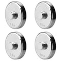 4 Pieces 1.5lb Weight Plates for 10lb Steel Dumbbells (Standard-Finish 4×1.5lb)