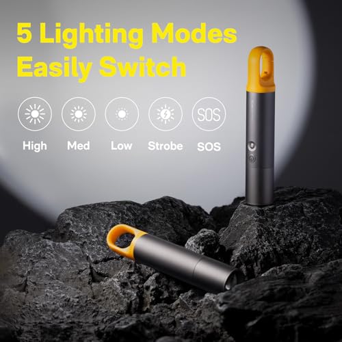 Rechargeable LED Flashlight with Zoom, 1000 Lumens, USB-C, 5 Modes, Portable Emergency & Camping Light