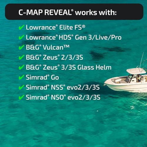 C-MAP Reveal US Lakes South East Marine Chart Card for GPS Plotters