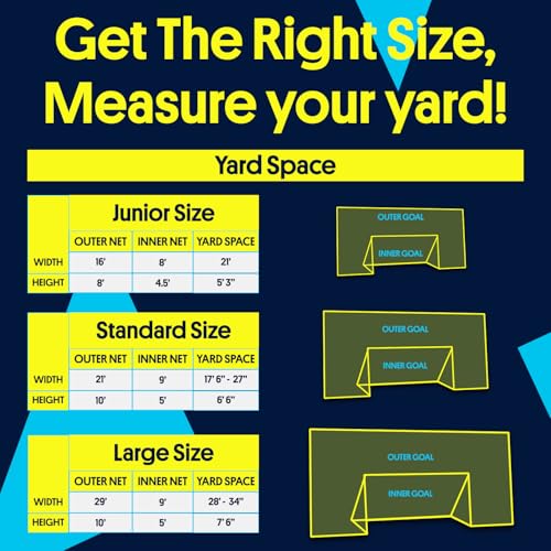 Open Goaaal Large Soccer Goal with Targets, Rebounder & Backstop