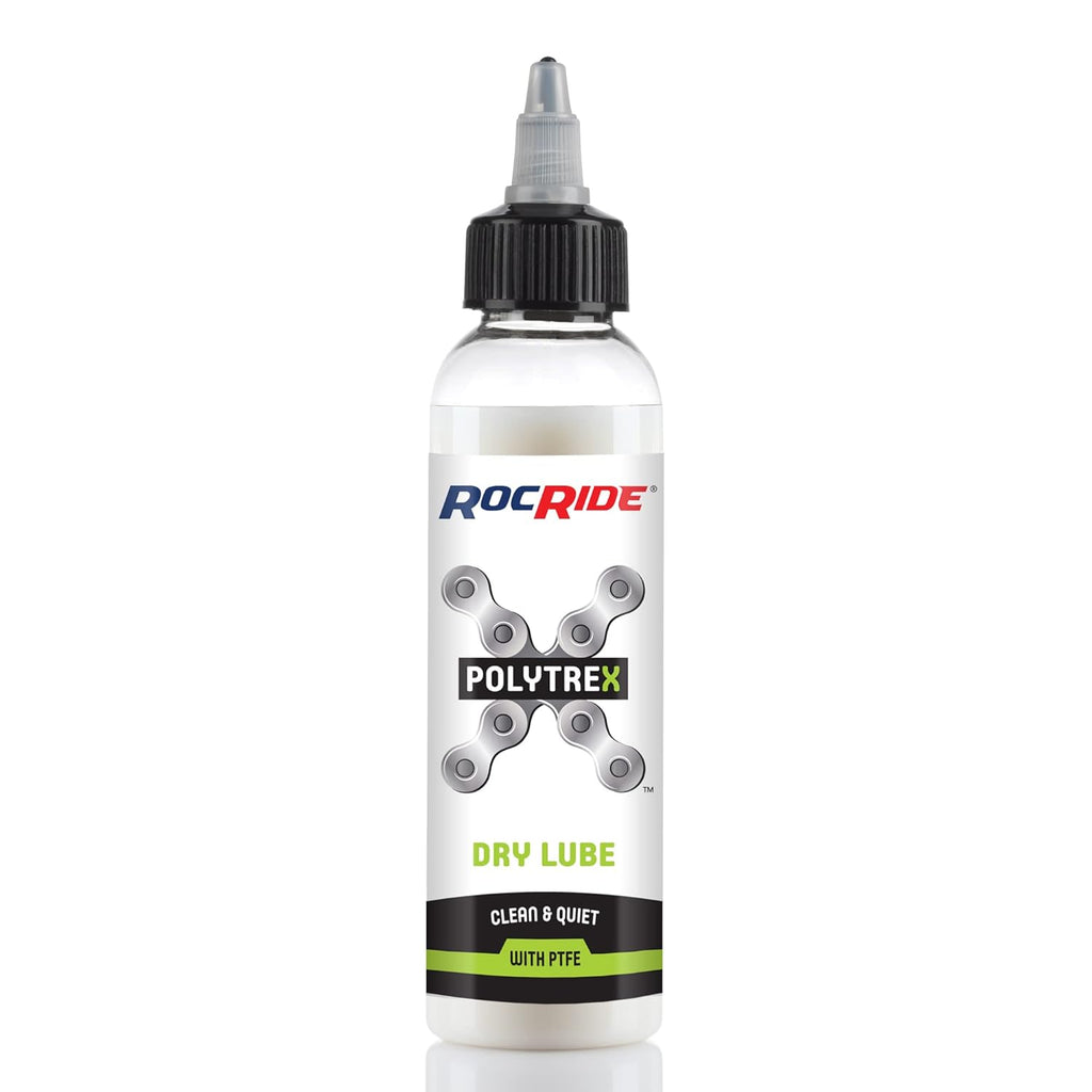 RocRide PolyTrex Bike Chain Lube - Truly Dry Formula with PTFE for Ultimate Performance