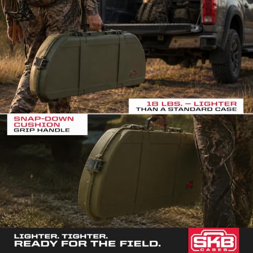 SKB Green 43.63" L x 20.5" W Hard Bow Case with Impact-Resistant Shell