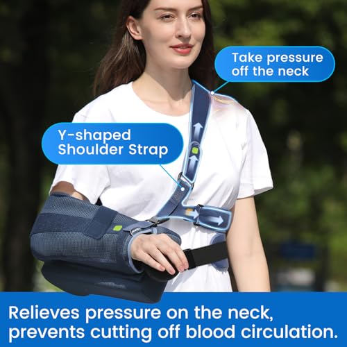 Velpeau Large Medical Shoulder Abduction Sling with Removable Pillows - Supports & Braces