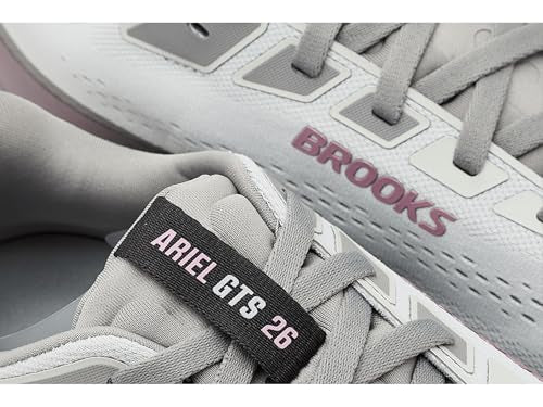 Brooks Women’s Ariel GTS 26 Running Shoe 9.5 Oyster Mushroom Alloy Pink