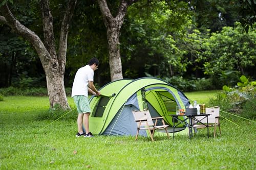 Three Bears Green Instant Pop-Up Tent for 2 Persons - Easy Setup & Waterproof Camping Shelter
