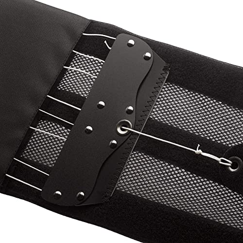 ASPEN Quikdraw PRO Back Brace Black Medium - Lumbar Support for Lower Back Pain