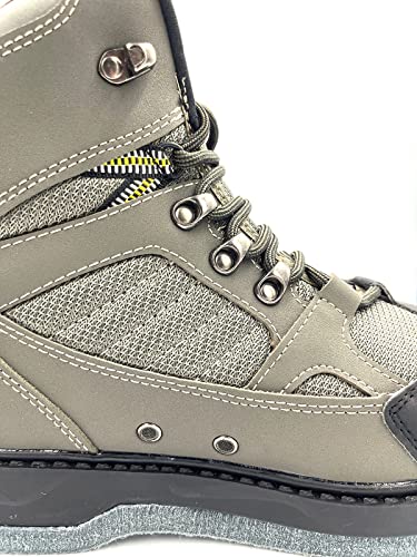Pro Wading Boots for Fishing Men with Felt Bottom and Rustproof Eyelets – Fly Fishing Gear