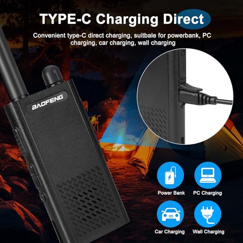 BAOFENG T26 Walkie Talkies 10-Pack Long Range Two-Way Radios with Earpieces