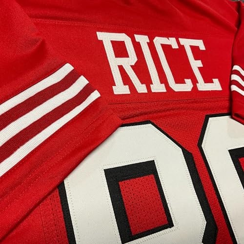 Unisex Red Jerry Rice Jersey with Drop Shadow San Francisco Medium Size