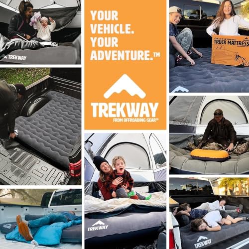 Offroading Gear Truck Bed Air Mattress 5.5'-5.8' Fit - Converts to Full Bed, Durable Inflatable for Pickup Trucks - 5.5' to 5.8' Box