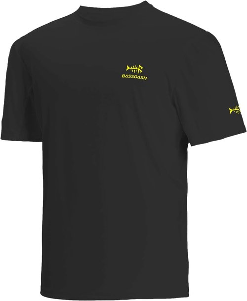 BASSDASH Men's Fishing Shirt - UPF 50+ Sun Protection Short Sleeve UV T-Shirt