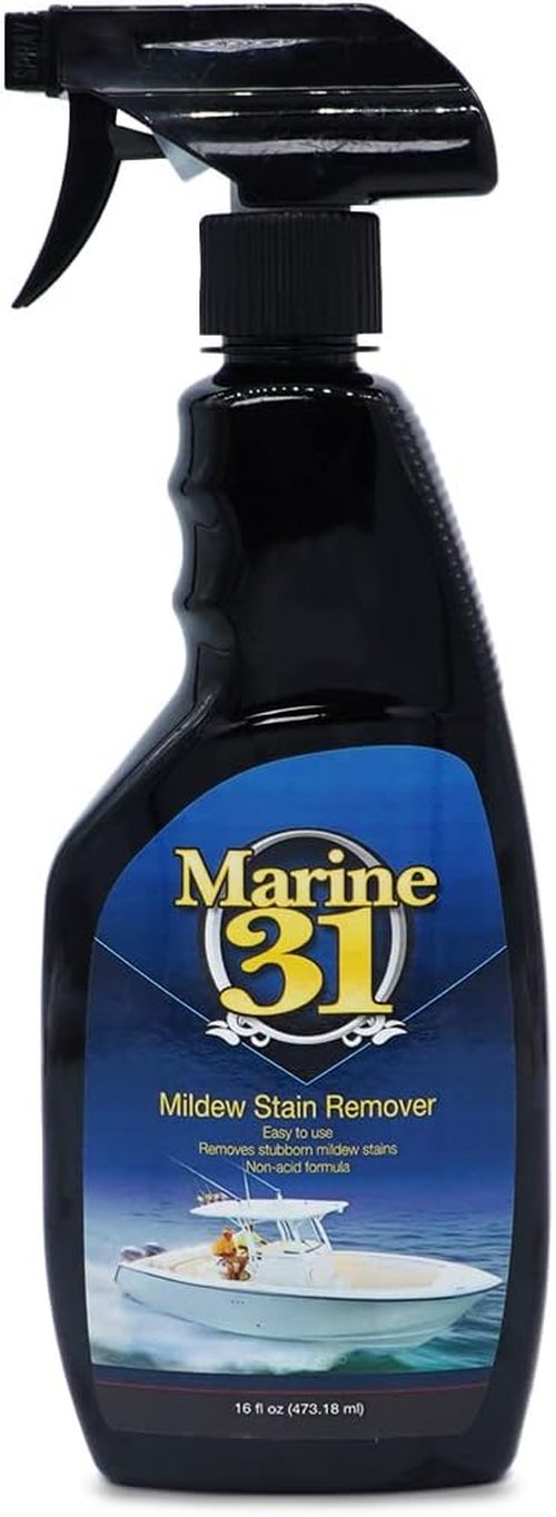 Marine 31 Mildew Stain Remover & Cleaner - Powerful Formula for Boats, Home, & Bathroom | 16oz