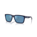 ARNETTE Plot Twist AN4346 275922 57MM Dark Blue Top Matte/Shiny/Dark Grey Mirror Water Polarized Square Sunglasses for Men +Bundle with Accessory Eyewear Kit