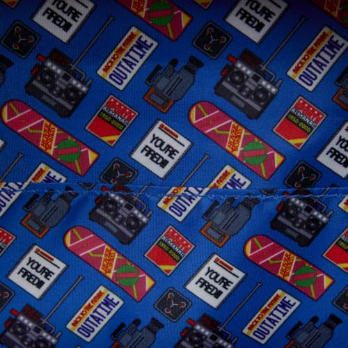 Back to the Future Marty McFly Cosplay Mini Backpack with Zipper Charm - Universal Collectible Bag
