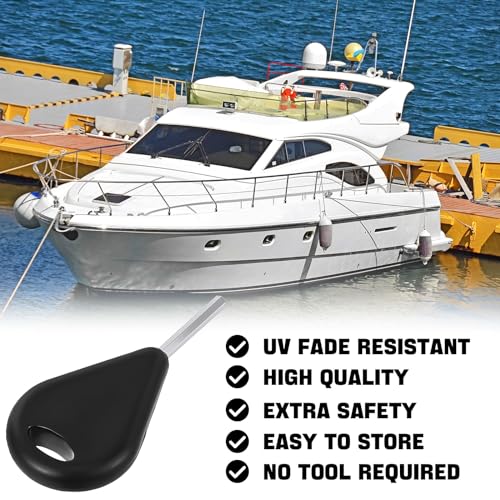 Surfboard Fin Key Set with 6 Fins & 24 Stainless Steel Screws - Black