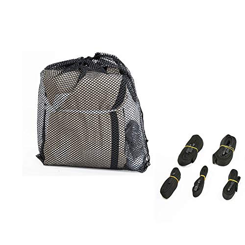 GEARFLAG 16'-18.5' Heavy Duty Waterproof Boat Cover 600D Marine UV-Resistant with Adjustable Straps