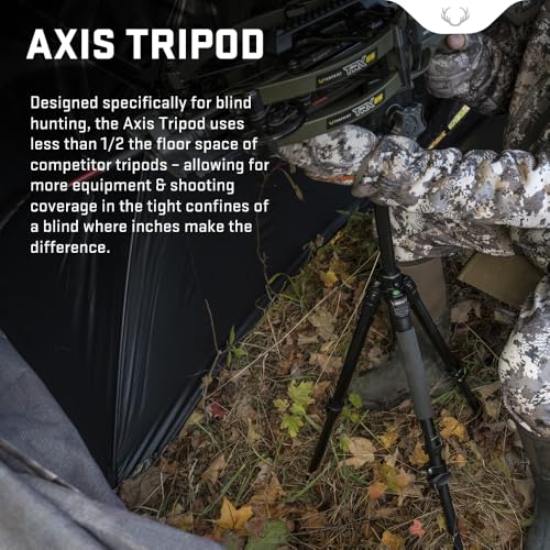 TenPoint Axis Tripod Regular - Lightweight Compact Shooting Support with Levels & Carry Bag