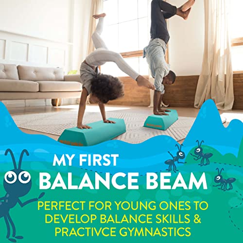 Antsy Pants 4FT Aqua Balance Beam 2-Pack - Portable Gymnastics Equipment for Kids & Adults