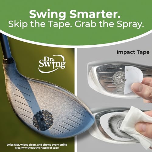 Golf Impact Spray for Club Face - 2 Pack, Quick Dry, Easy Wipe