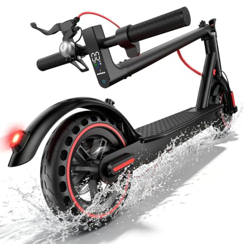 Phantomgogo Folding Electric Scooter for Adults - Black, 18.6 MPH, 15 Mile Range