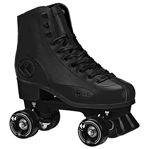 Black High-Top Roller Derby Reewind Quad Skates for Men & Women - Indoor/Outdoor
