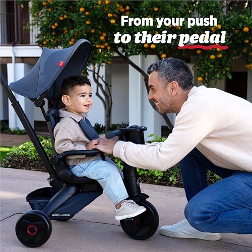 Radio Flyer Coast Folding Toddler Stroller Trike for Kids 6 Months to 3 Years