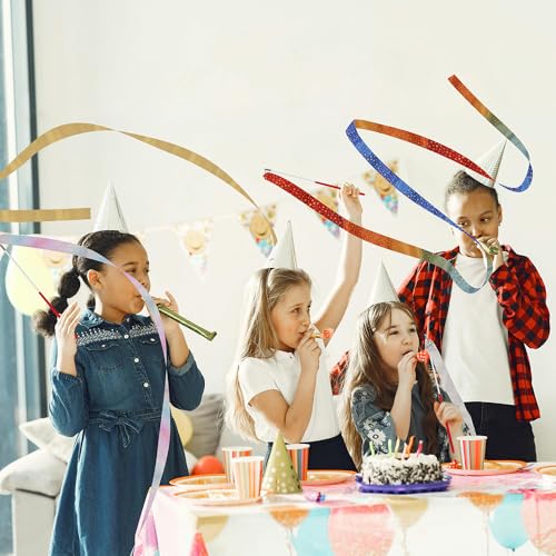 2 Meters 12 Pack Glitter Gold Twirling Dance Ribbons for Gymnastics & Artistic Dance