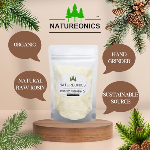 Powdered Pine Rosin 4 Oz for Beeswax Wraps, Sports Grip & DIY Projects