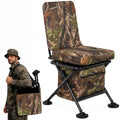 FUNHORUN Camouflage Hunting Chair with 360° Swivel & Storage Bag - Stable & Portable Seat for Hunting