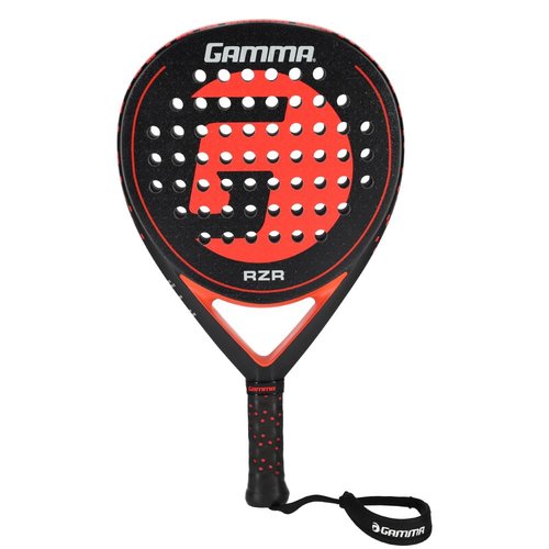 Gamma RZR Padel Racket – Teardrop Shape for Power & Control, Microbead Texture for Precision & Spin, Lightweight, Durable Racquet for Beginner to Intermediate Players