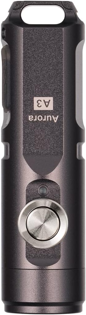 RovyVon A3 Gen 4 Mini Keychain Flashlight - Super Bright 650 Lumens, USB-C Rechargeable, Compact & Water-Resistant (Gun Grey)