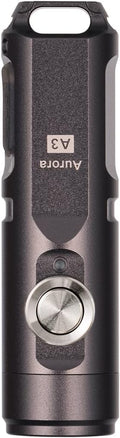 RovyVon A3 Gen 4 Mini Keychain Flashlight - Super Bright 650 Lumens, USB-C Rechargeable, Compact & Water-Resistant (Gun Grey)
