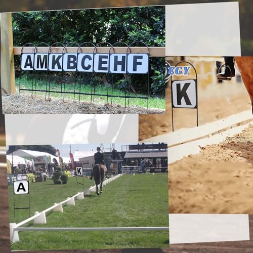 8Pcs Metal Dressage Arena Letters Set for Equestrian Training & Events
