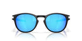 Oakley OO9349 Latch Low Bridge Fit Sunglasses, Matte Black/Prizm Sapphire, 53 mm