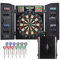 Arachnid Titanium 5400 Dartboard Cabinet - 13.5” Electronic Dart Game with 38 Games & LED Scoring