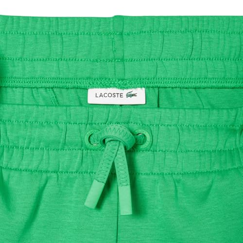 Lacoste Women's Two-Ply Green Trackpants - Calathea Style, Tapered Fit