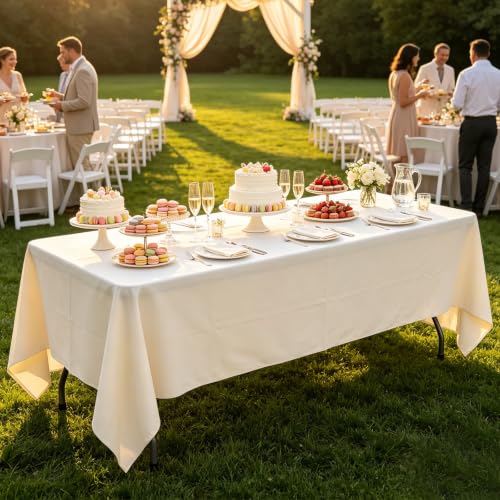 Jynooer 6ft Black Heavy Duty Folding Table Portable Indoor Outdoor