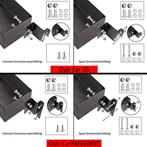 10L0L Golf Cart Front Storage Basket for Club Car Precedent & DS 2000-Up