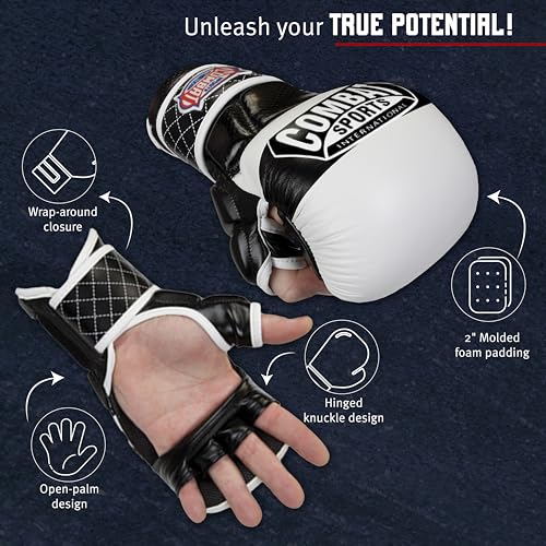 Red Large MMA Training Gloves for Boxing & Sparring - Combat Sports Max Strike