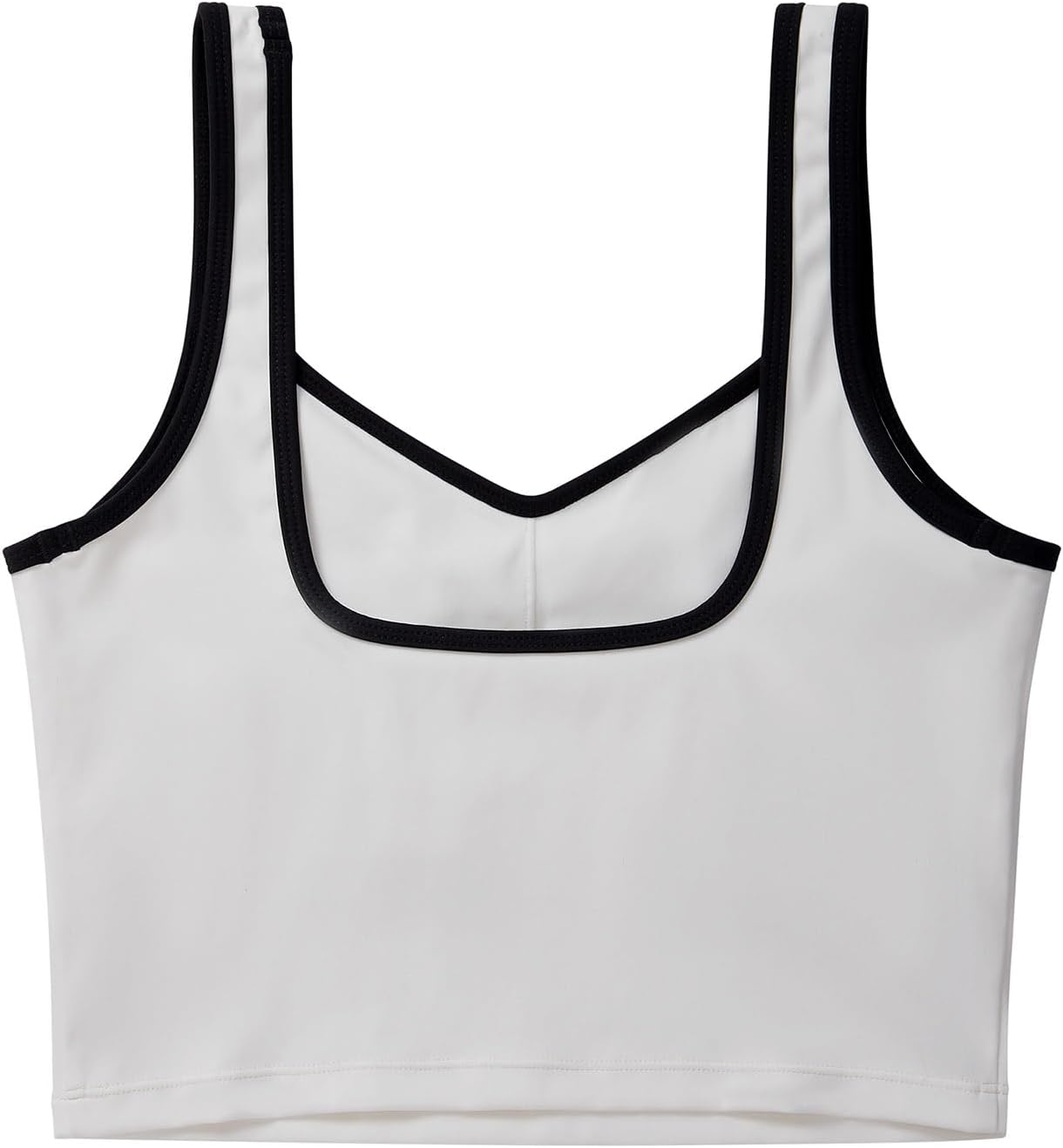 SUUKSESS Sports Bra - Sweetheart Neckline Padded Workout Crop Top for Women | Comfortable Fit