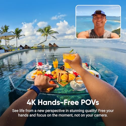 Insta360 GO 3S Action Camera - 128GB Black Portable 4K Vlogging, Waterproof, Stabilization, Bundle