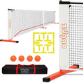 Zdgao Pickleball Net with Court Marking Kit, 4 Pickle Balls, and Carry Bag - Complete Bundle for Easy Setup and Play on Any Surface