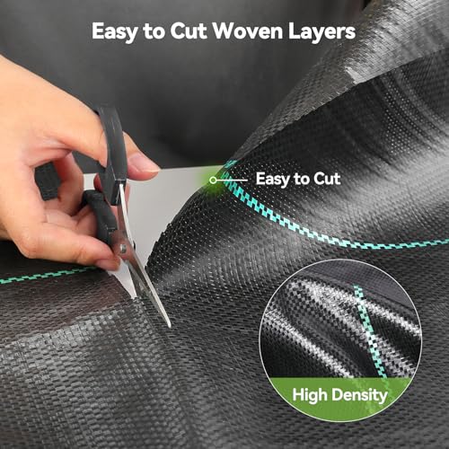 Heavy Duty Weed Barrier Fabric 6ft x 300ft Landscape Fabric - Garden & Landscaping