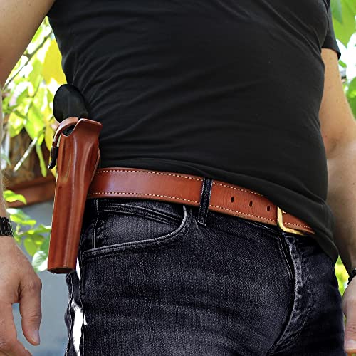 MASC OWB Leather Revolver Holster for Vaquero .45 4.62-inch, Right Hand Carry
