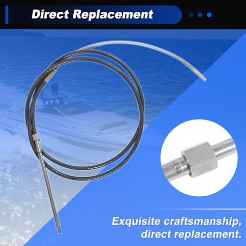 VekAuto 10ft Marine Boat Steering Control Cable M66X10 Black