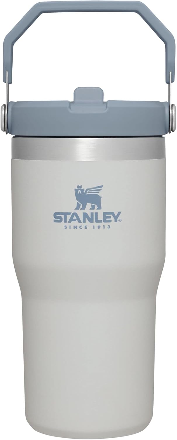 Stanley IceFlow 20 oz Flip Straw Tumbler - Insulated Stainless Steel, Leak Resistant, BPA-Free | Fog