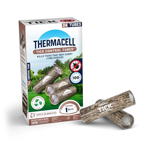 Thermacell Tick Control Tubes 24-Pack | Lyme Disease Prevention for Yard