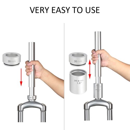 GOLDEAL Bike Front Fork Crown Race Install Tool Kit,Bicycle Front Fork Crown Race Setter, for 1-1/8"(28.6mm) Normal OD Fork,1-1/4" Non-Standard Tapered Fork,1-1/2" Standard Tapered Fork.